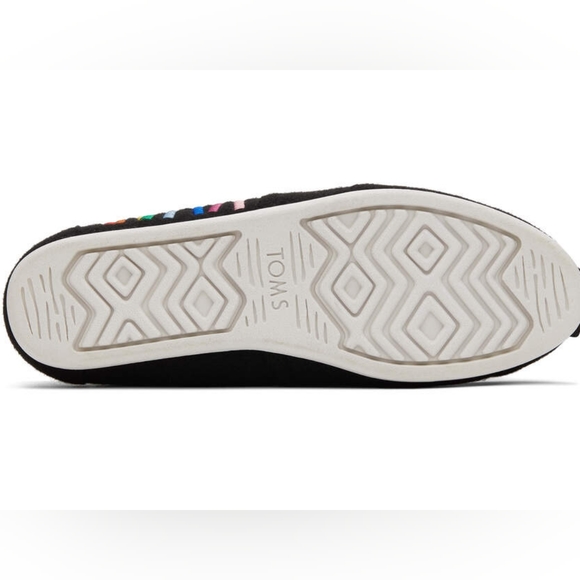 👣TOM'S🩷 ALPARGATA Unity Rainbow Slip On Sherpa Lined Espadrilles - Picture 4 of 6